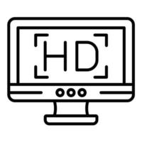 Screen Resolution vector icon