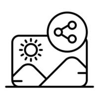 Image Sharing vector icon