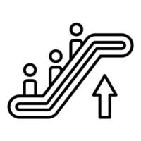 Escalator vector icon