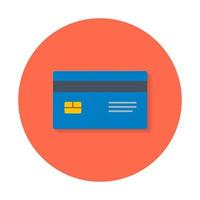 Credit Card Icon Flat. - Vector. vector