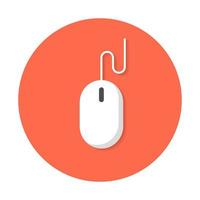 Computer mouse icon flat design. - Vector. vector