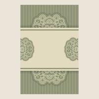 Vintage background, antique greeting card, invitation with victorian ornaments and vintage frame. - Vector. vector