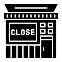 Close Shop vector icon