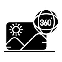 360 Image vector icon