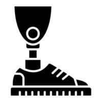 Smart Prosthesis vector icon