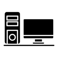 Gaming PC vector icon