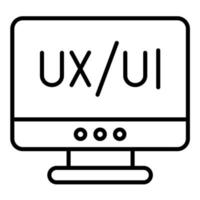 Ui Ux Design vector icon