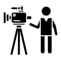 Cameraman vector icon