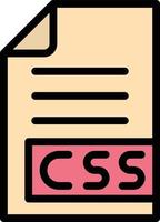 ilustración de diseño de icono de vector css