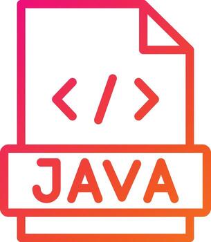 ilustración de diseño de icono de vector de java