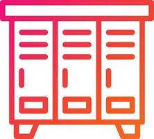 Locker Vector Icon Design Illustration