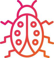 Lady bug Vector Icon Design Illustration