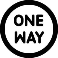 One way Vector Icon Design Illustration