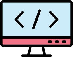 Coding Vector Icon Design Illustration