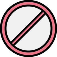 No stopping Vector Icon Design Illustration