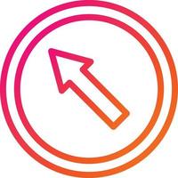 Upper left Vector Icon Design Illustration