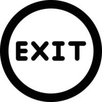 Exit Vector Icon Design Illustration