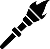 ilustración de diseño de icono de vector de llama