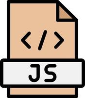 Javascript Vector Icon Design Illustration