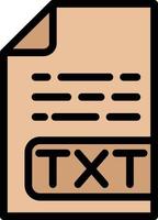 Txt File Vector Icon Design Illustration