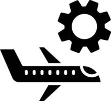 ilustración de diseño de icono de vector de mantenimiento de avión