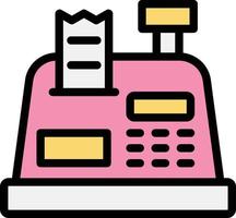 Cashier machine Vector Icon Design Illustration