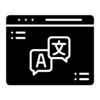 Language Learning vector icon