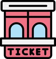 Ticket window Vector Icon Design Illustration