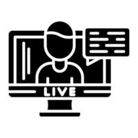 Live Lecture vector icon