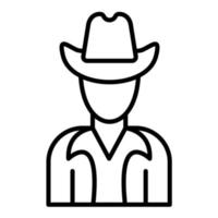 vaquero vector icono