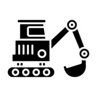 Excavator vector icon