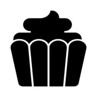 icono de vector de cupcake