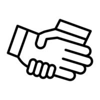 Handshake vector icon