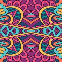 Carnival colorful seamless pattern ikat. Psychedelic creative wallpaper. Abstract ethnic design. vector