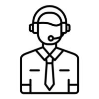 Customer Service Agent vector icon