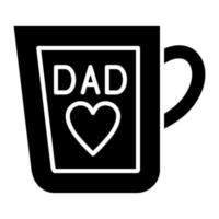 DAD Mug vector icon