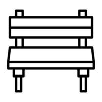 Bench vector icon