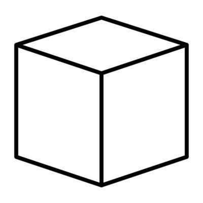 Cube vector icon