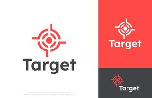 bullseye target logo design vector