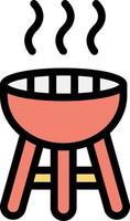 ilustración de diseño de icono de vector de barbacoa