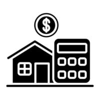 Home Loan Calculator vector icon