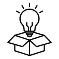 Think Out Of The Box vector icon