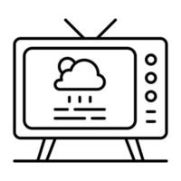 Weather News vector icon