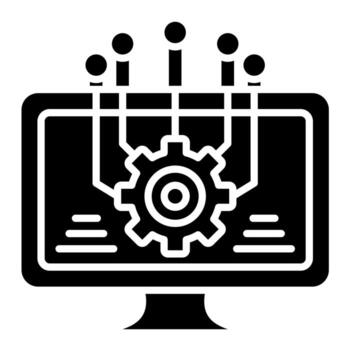 Monitoring Software vector icon