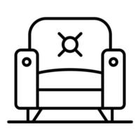 icono de vector de sillón