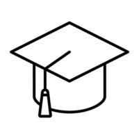 Graduate Hat vector icon