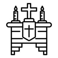 Altar vector icon