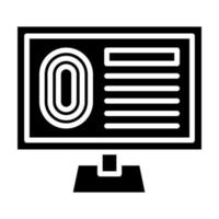 Fingerprint Database vector icon