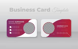 Vector modern creative and clean corporate company business card template design