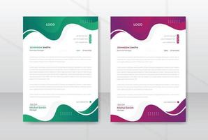 Professional letterhead design for corporate office template design illustration. Simple and creative modern corporate business vector